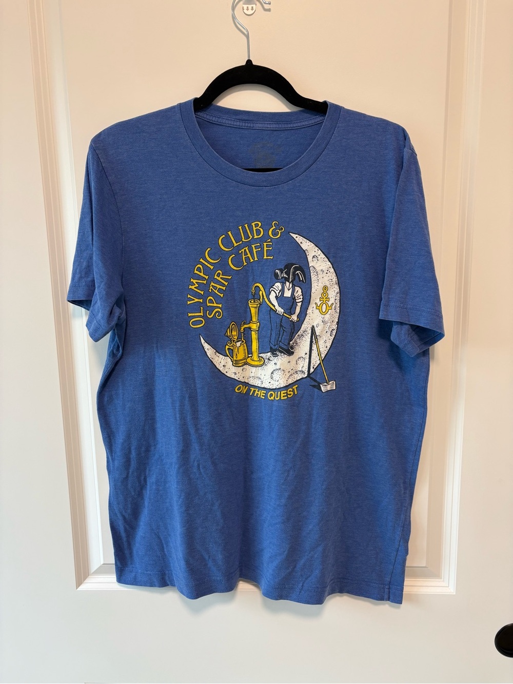 Grateful Dead Blue Short Sleeve Tee with Yellow & White Moon Design